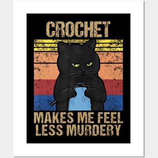 Funny Crochet Mom Makes Me Feel Less Murdery Vintage Posters and Art